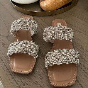Steve Madden Crystal Sandal Slides